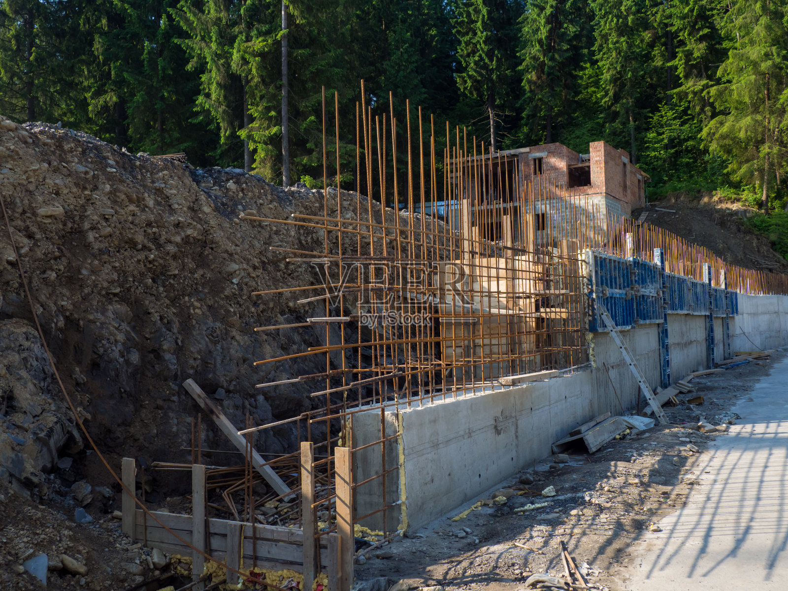 加固建筑物的基础照片摄影图片