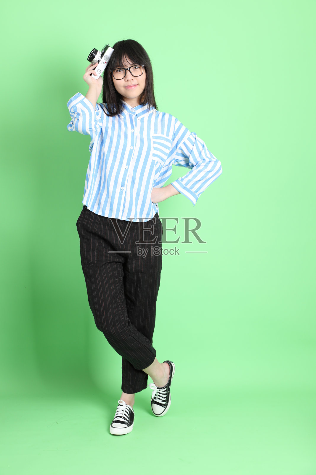 可爱的少女照片摄影图片