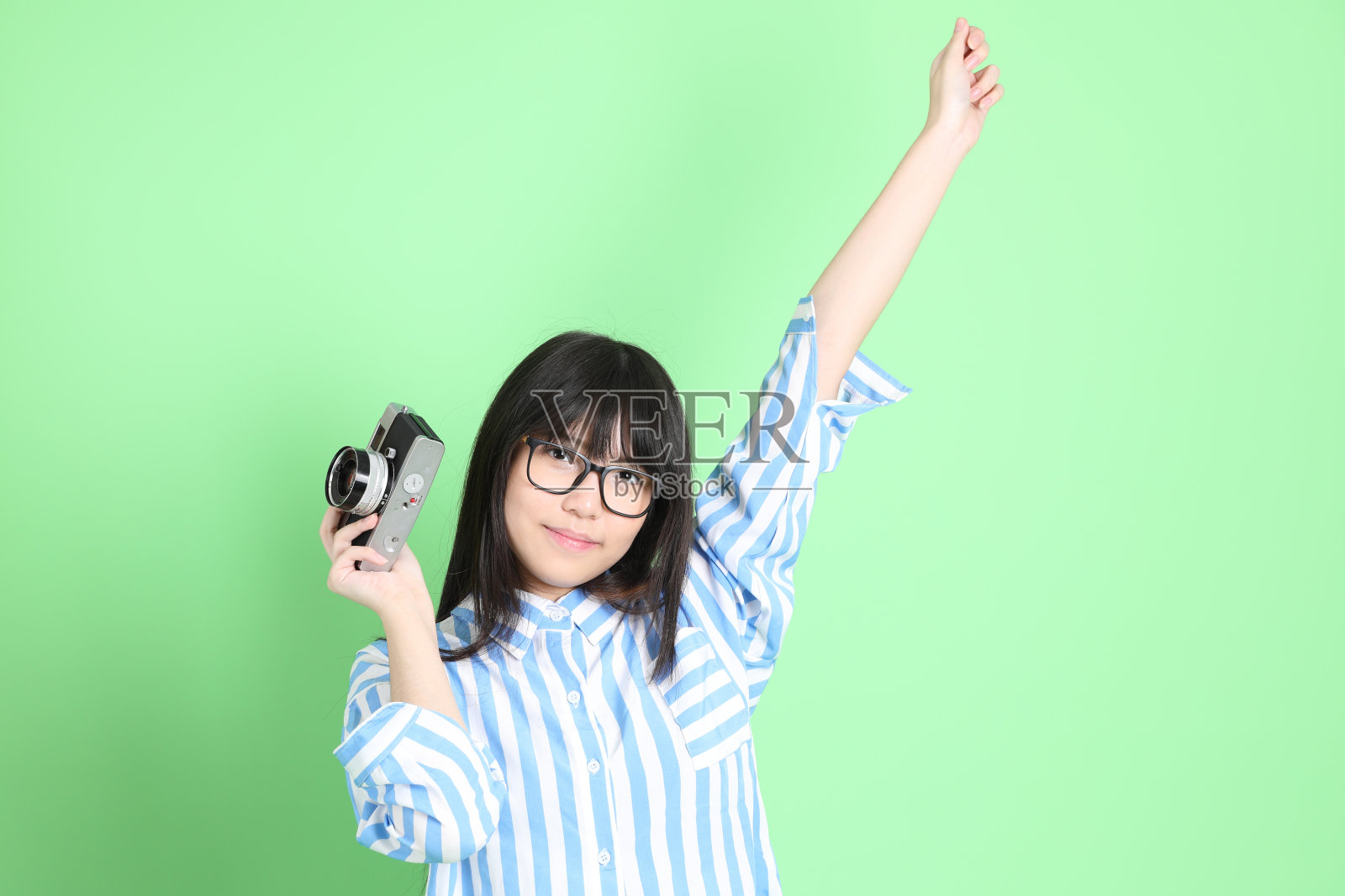 可爱的少女照片摄影图片