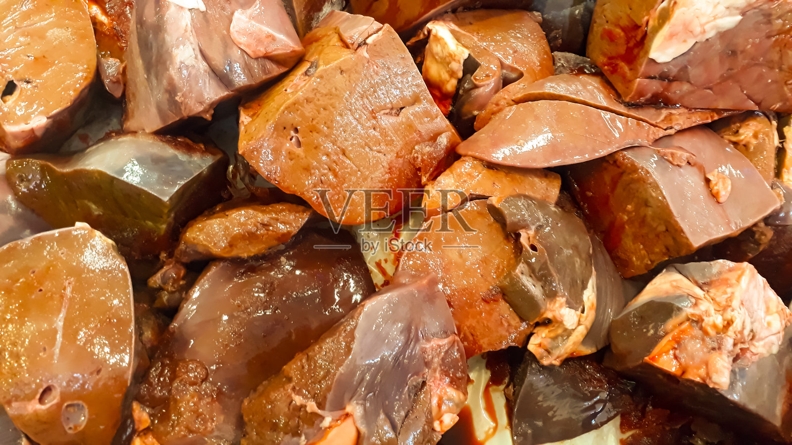 新鲜牛肝照片摄影图片