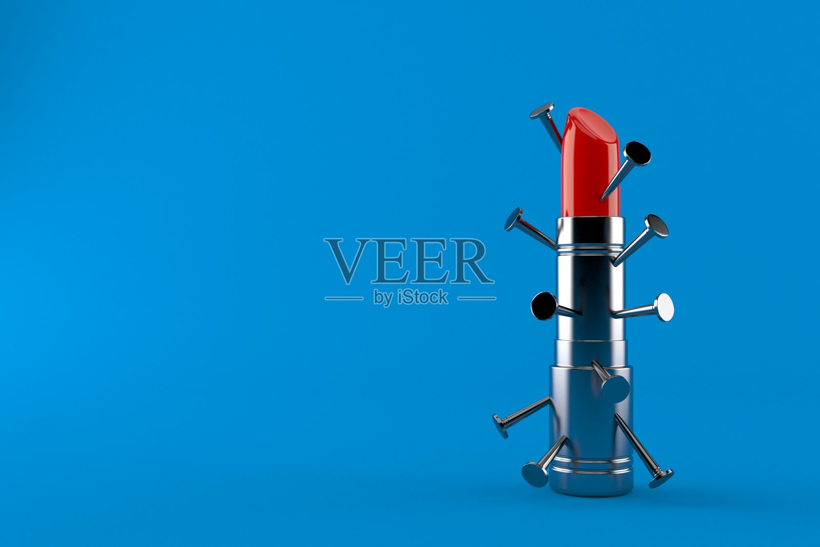 口红用钉子照片摄影图片