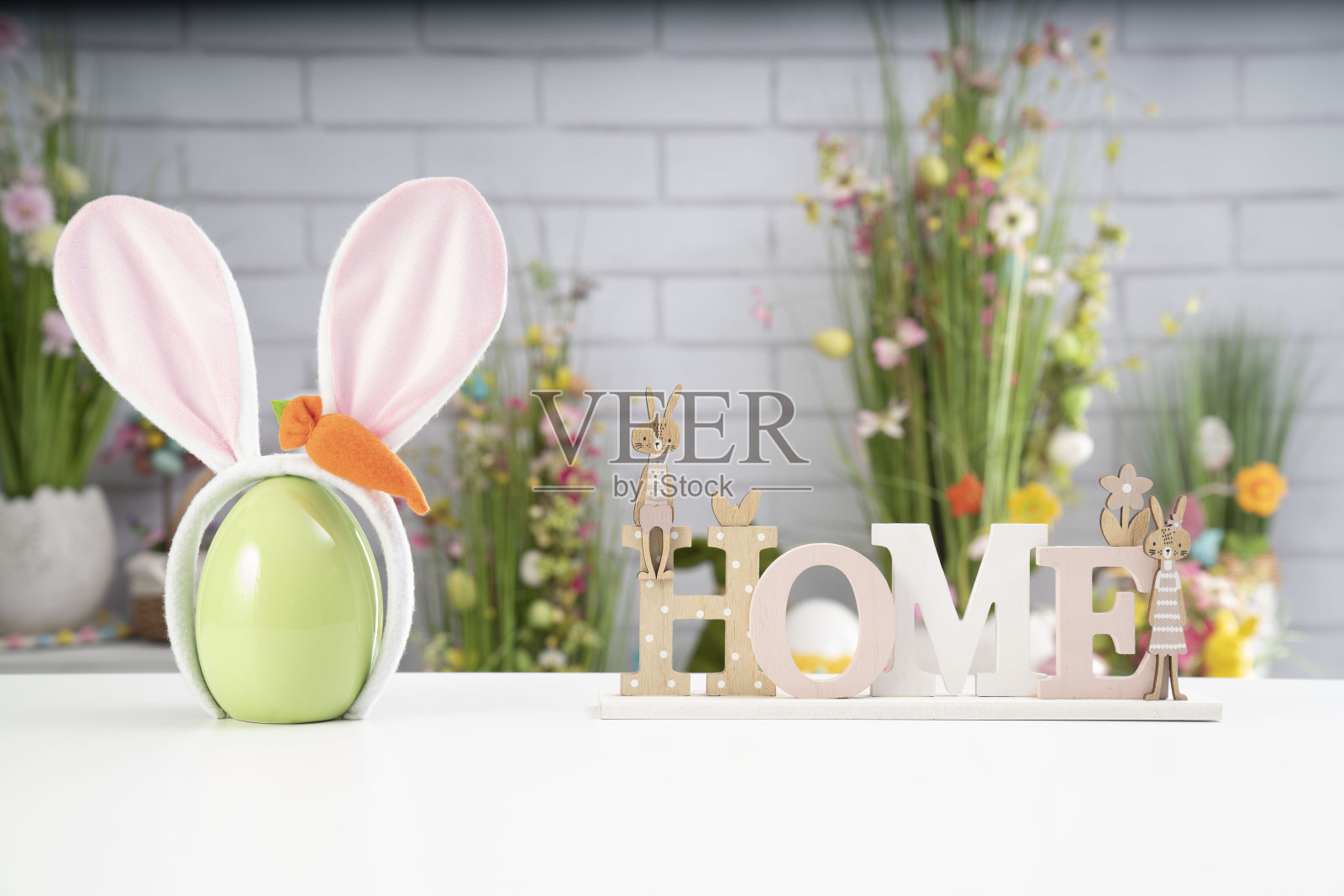 复活节的时间。照片摄影图片