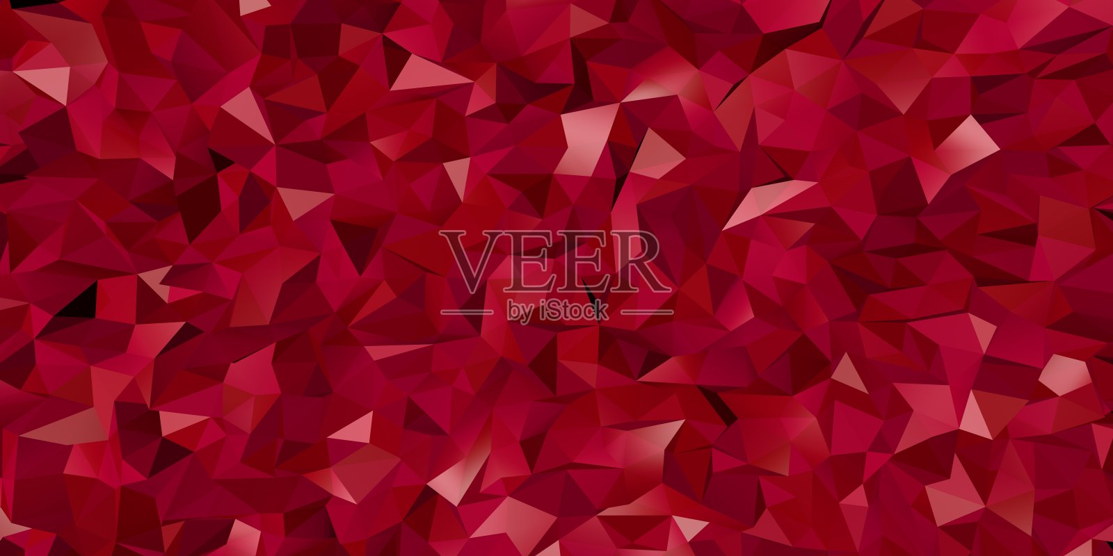 低多边形背景抽象三角形背景。水平动态红色图案。几何结构。现代的。三角形。照片摄影图片