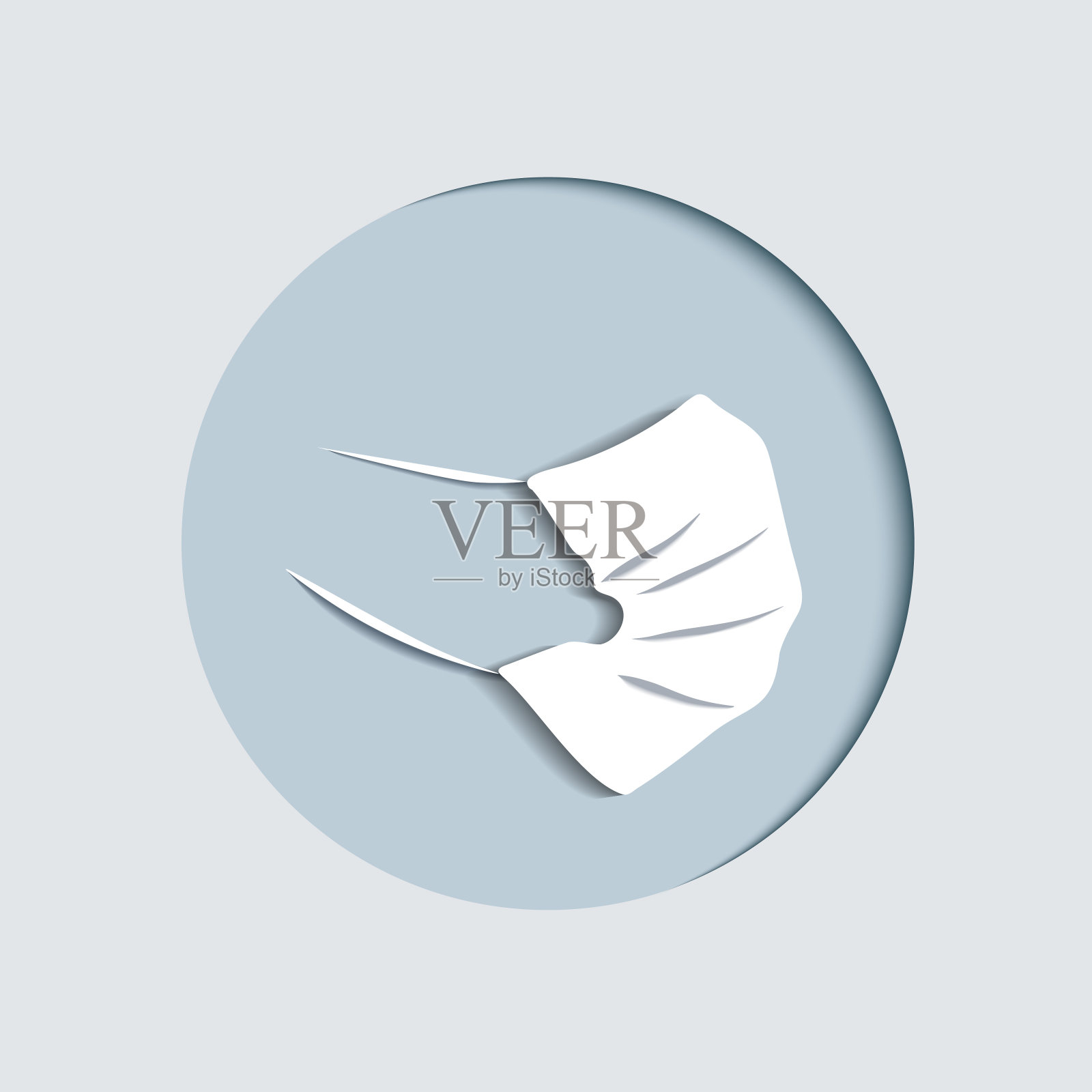 医疗面具插画图片素材