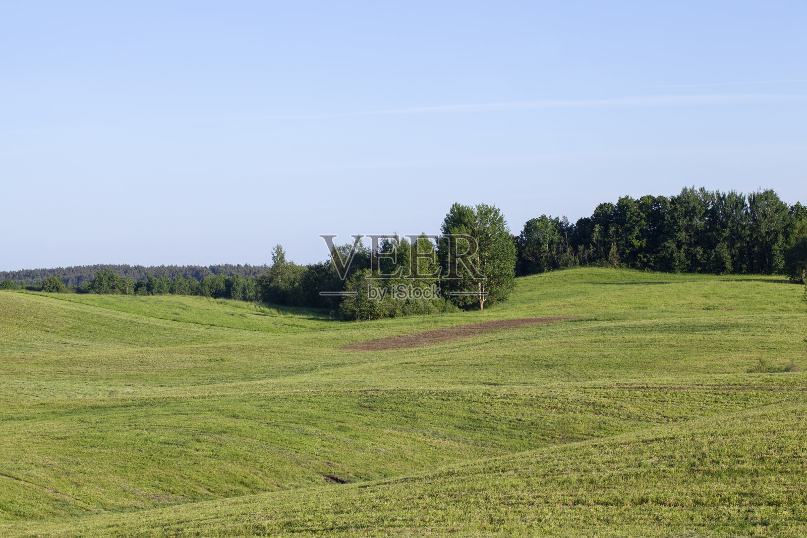 地形多山，有植物照片摄影图片