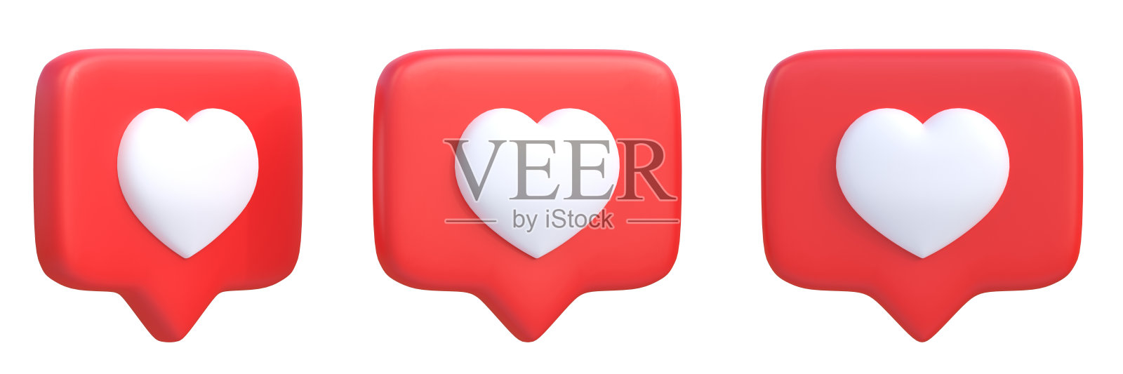 心集在一个白色背景孤立的演讲气泡图标照片摄影图片