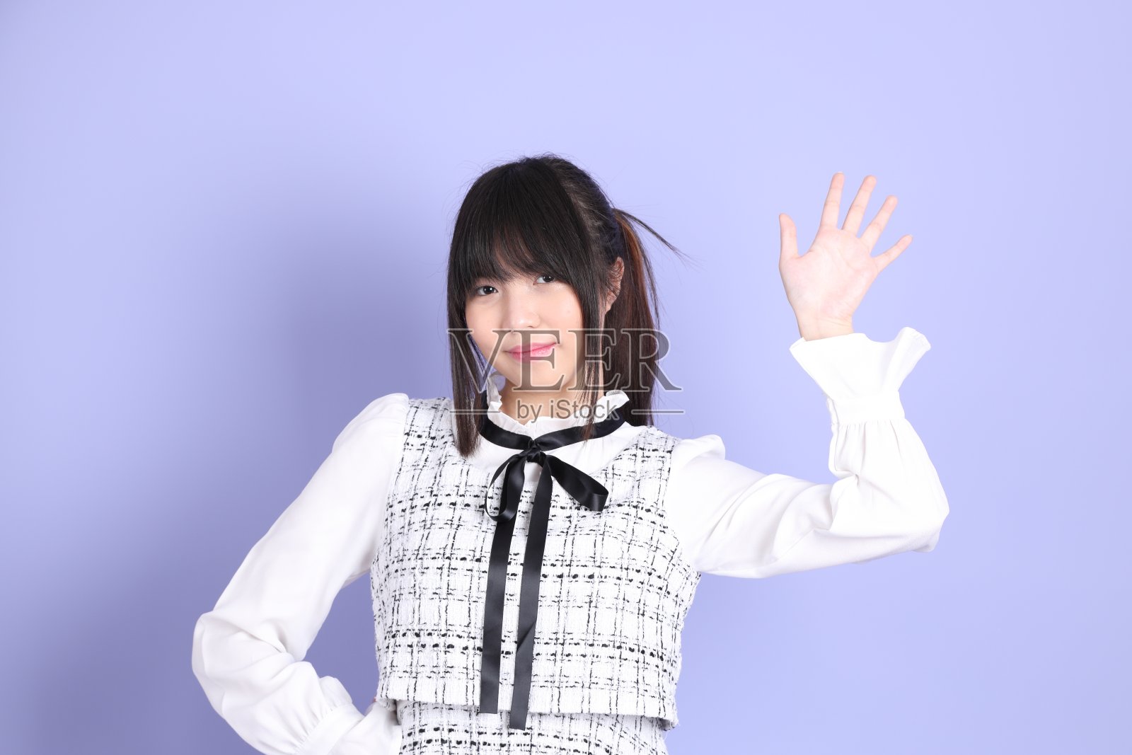 可爱的少女照片摄影图片