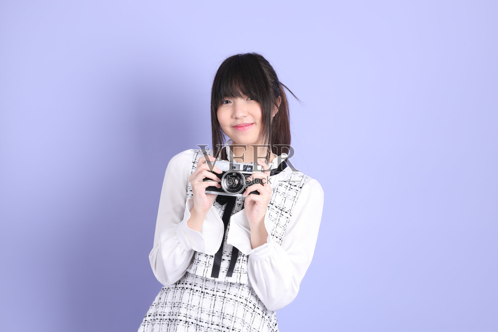 可爱的少女照片摄影图片