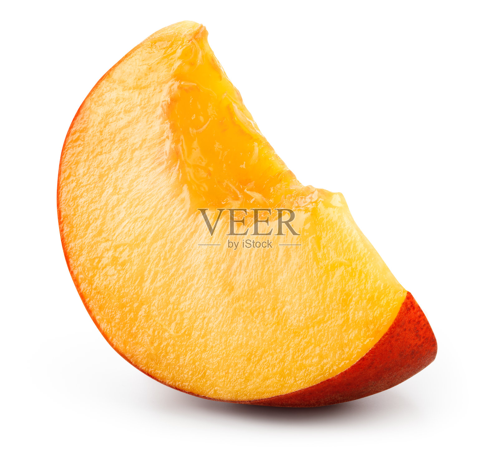 桃片孤立。桃色的白色背景与剪辑路径。桃片切下来。全景深。照片摄影图片