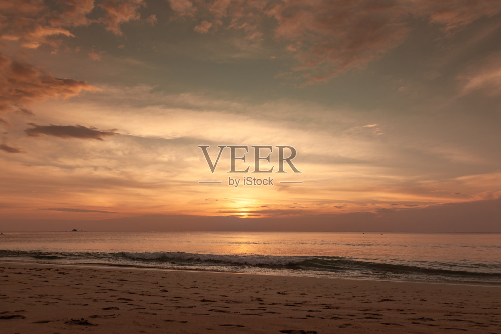 海上日落照片摄影图片