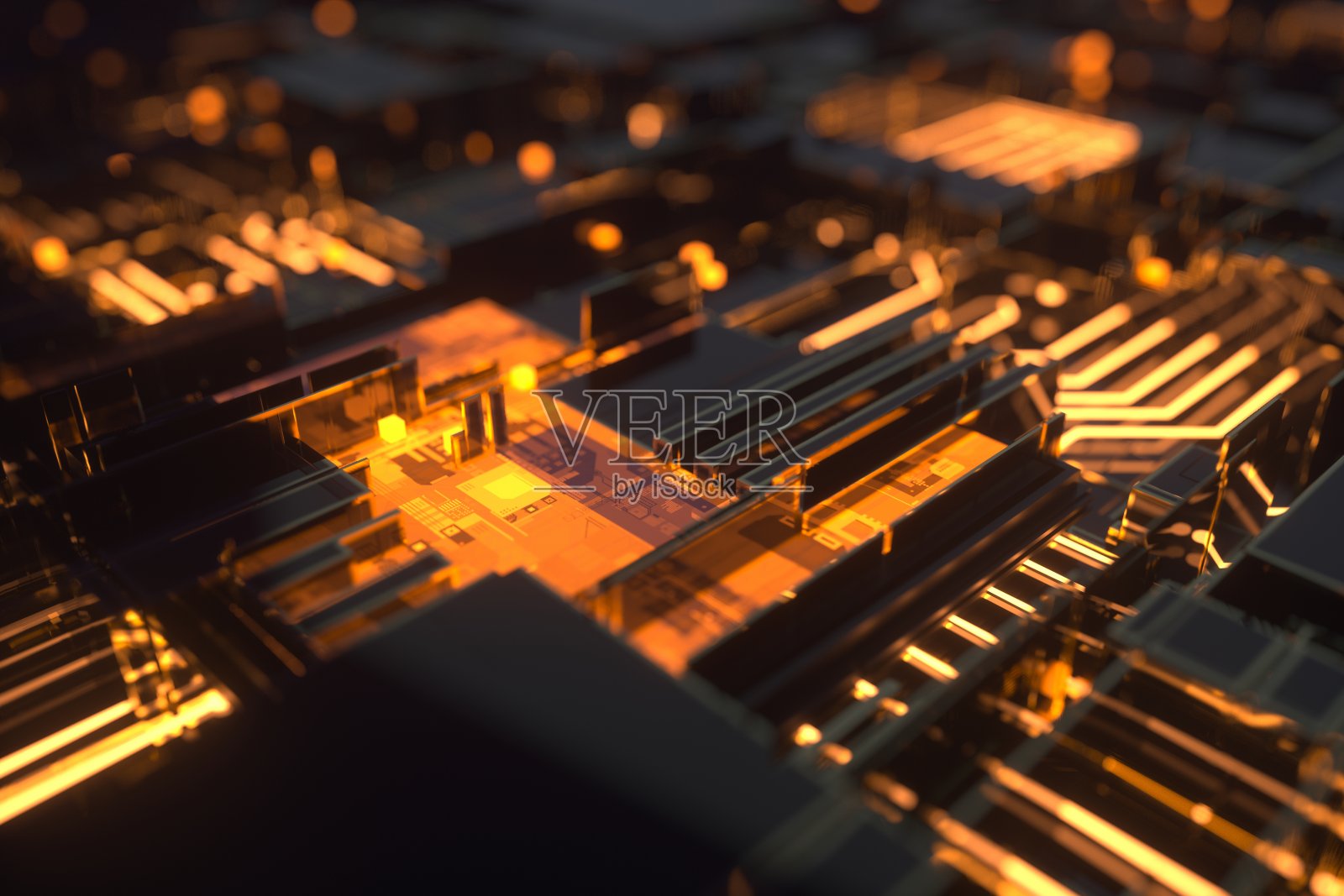 电脑芯片的概念照片摄影图片