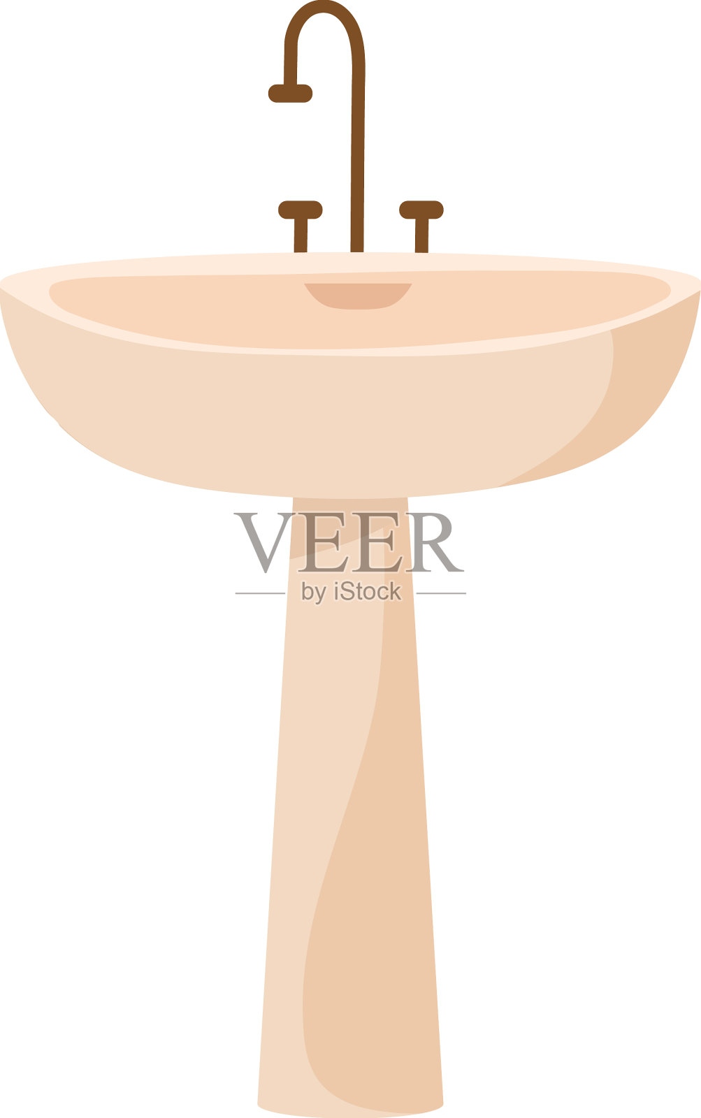 浴室脸盆白设计元素图片