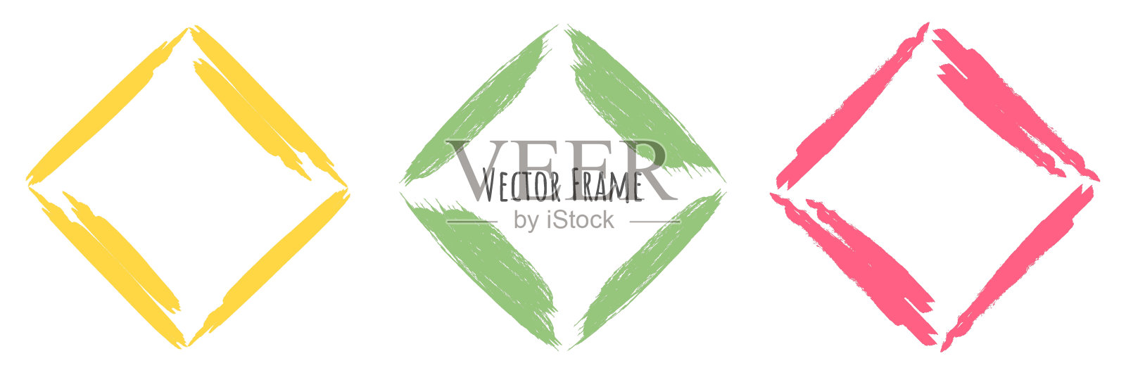 菱形框设计元素图片