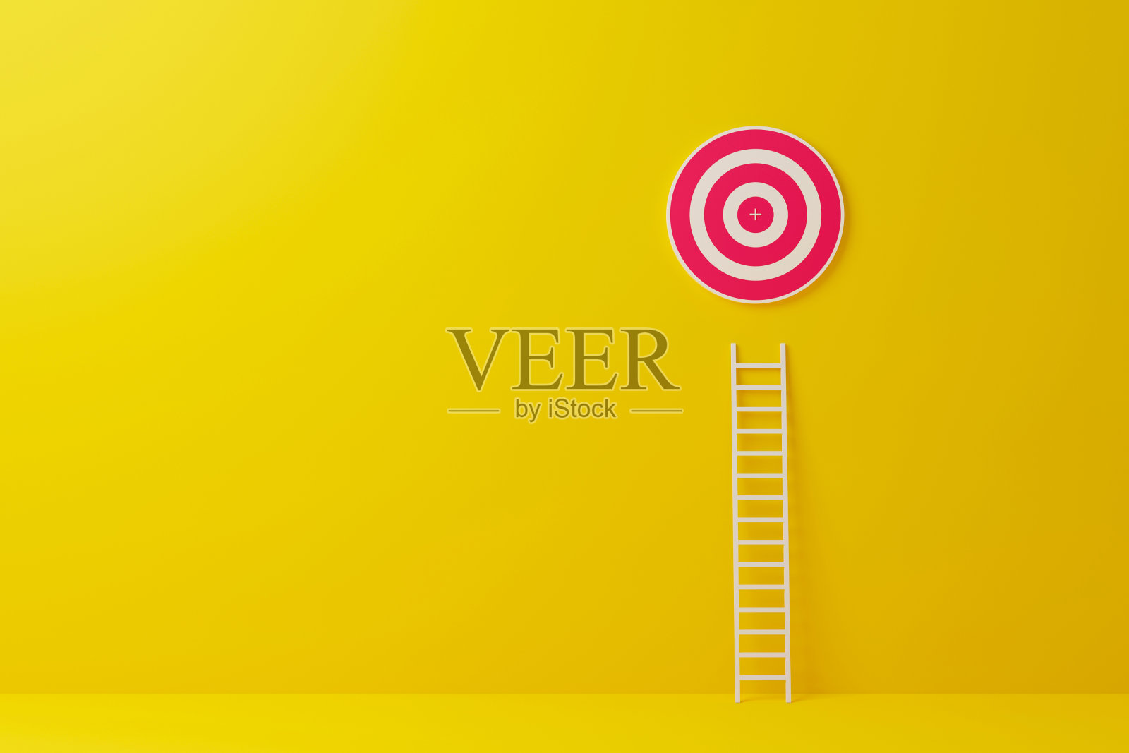 从人群中脱颖而出，思考不同的创意概念。最长的白色阶梯，成长，成长，目标，目标。三维演示照片摄影图片