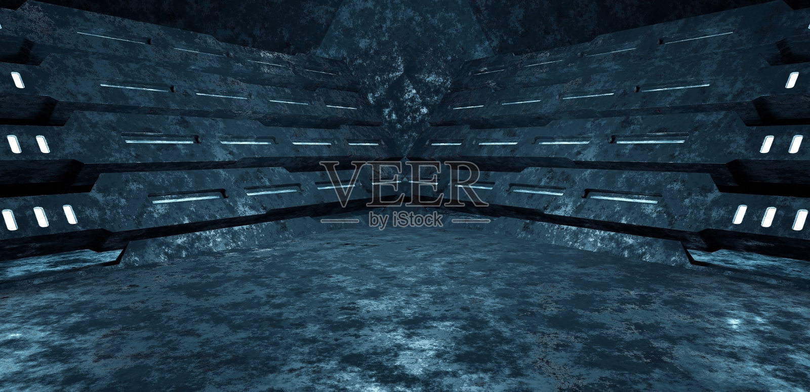 空粗陈列室陈列柜深蓝绿色蒙太奇背景产品介绍背景渲染照片摄影图片