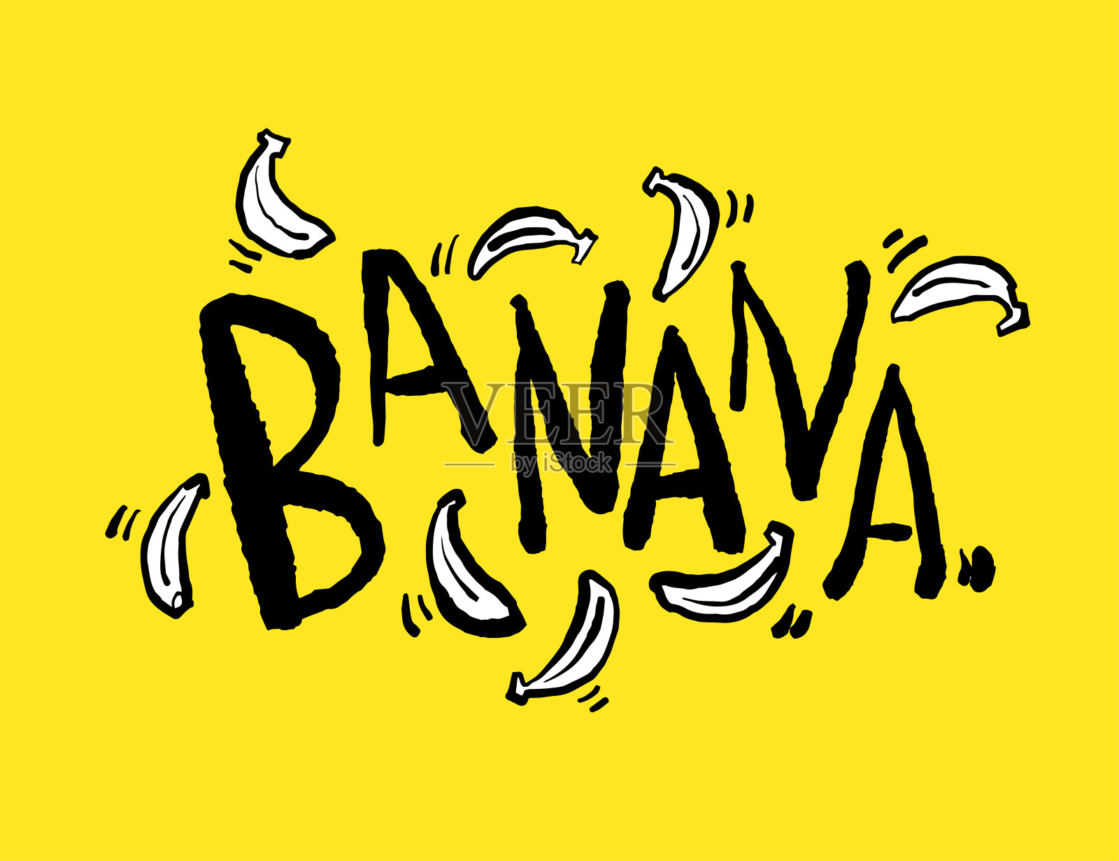 香蕉的插图插画图片素材