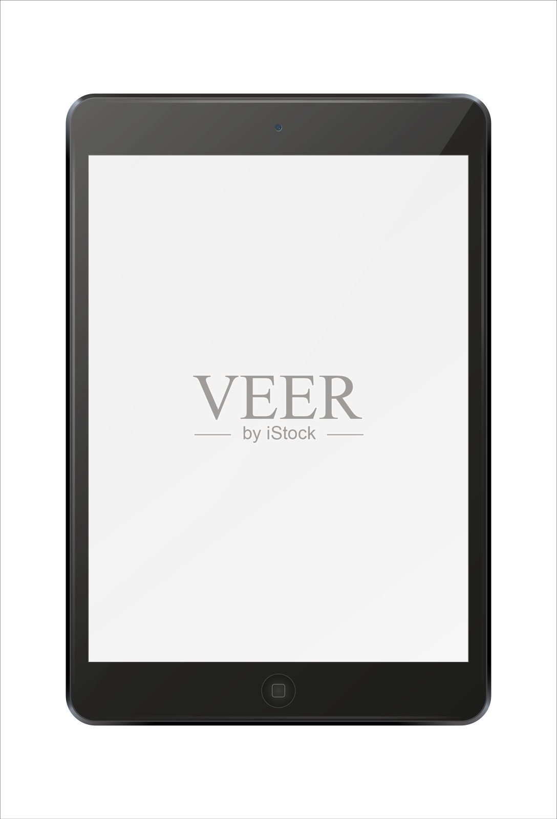 平板电脑的空白屏幕。插画图片素材