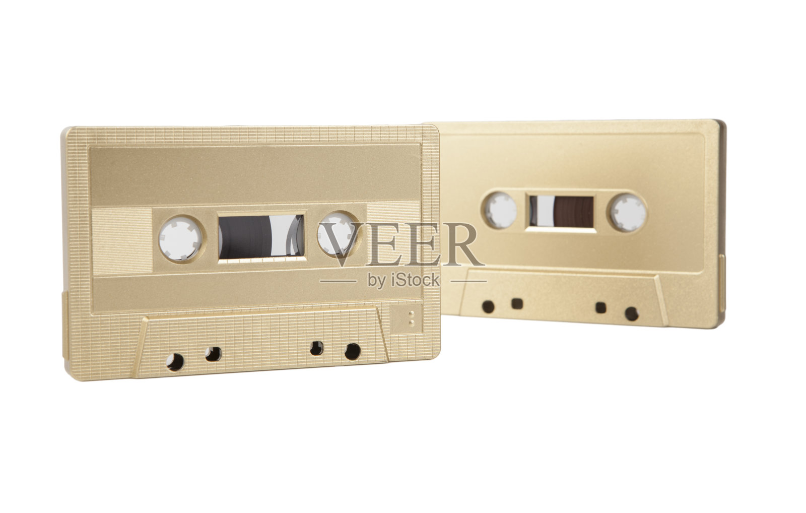 孤立在白色背景上的盒式录音带照片摄影图片