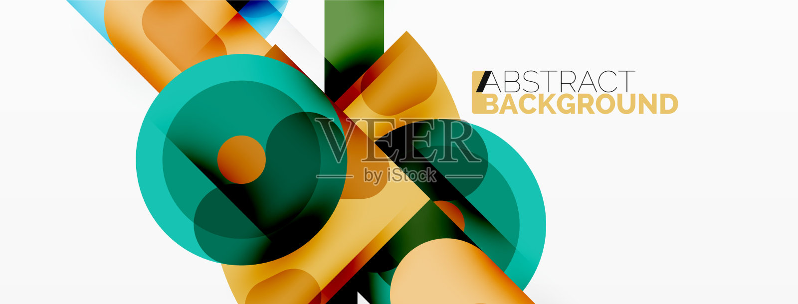 创意几何壁纸圈线插画图片素材