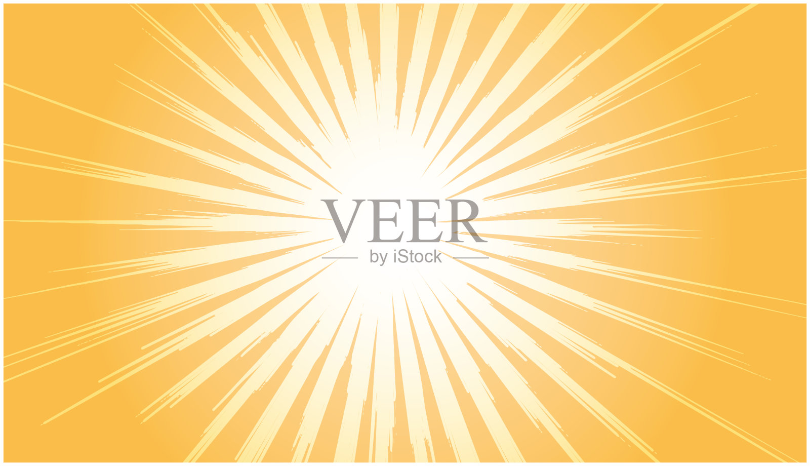 集中的金色光线插画图片素材