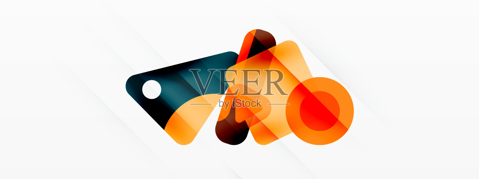 线、三角形、正方形和圆原语插画图片素材