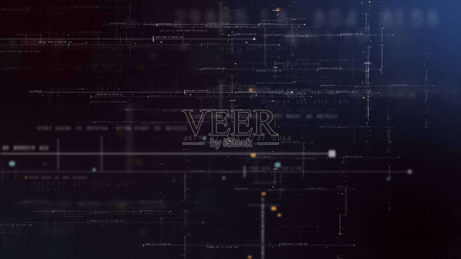 未来矩阵数据模拟HUD背景照片摄影图片