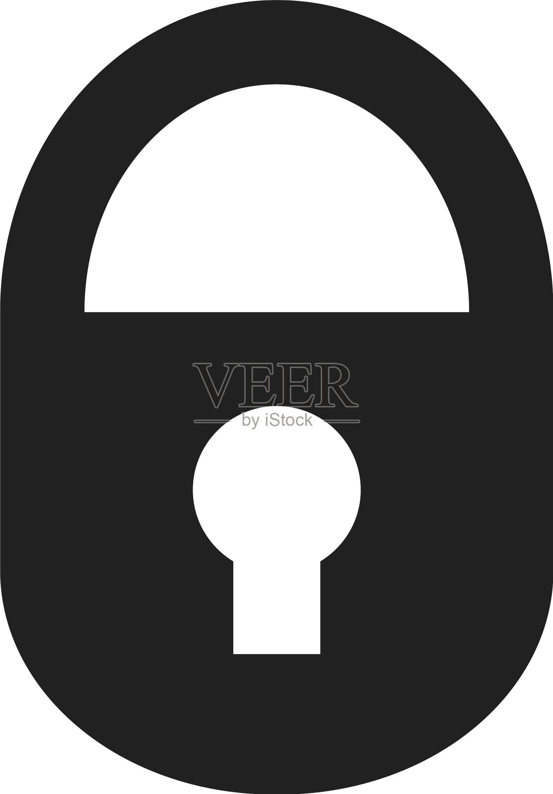 锁图标安全符号黑色隐私标志设计元素图片