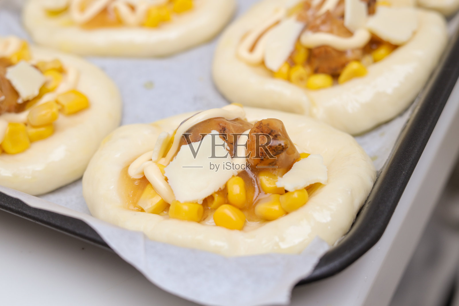 烹饪披萨照片摄影图片