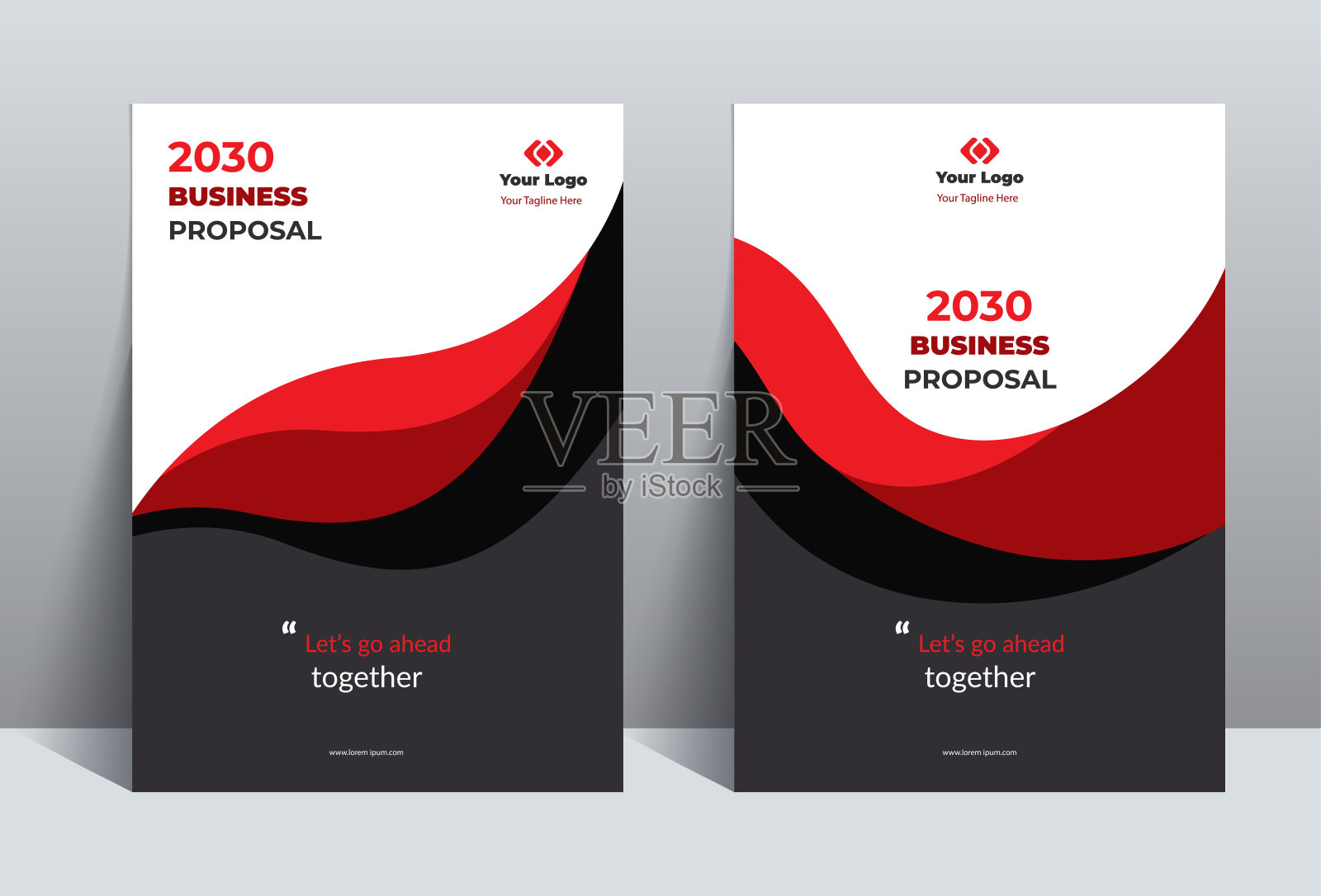 商业计划书封面设计模板适用于多用途项目设计模板素材