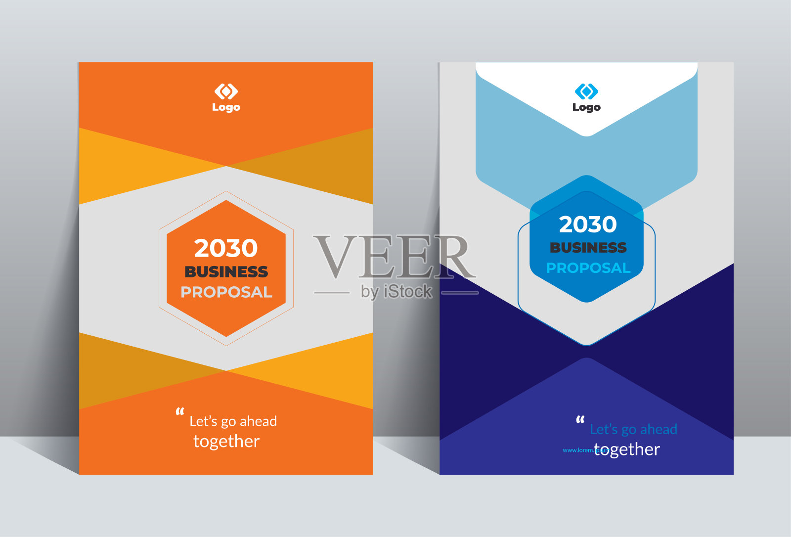 商业计划书封面设计模板适用于多用途项目插画图片素材