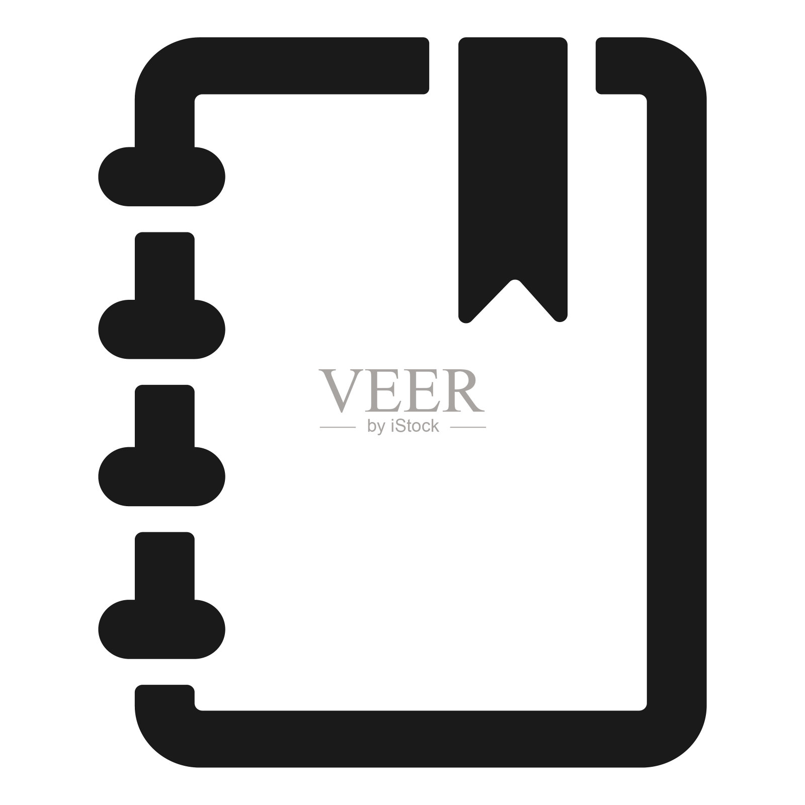 笔记本日记图标。插画图片素材