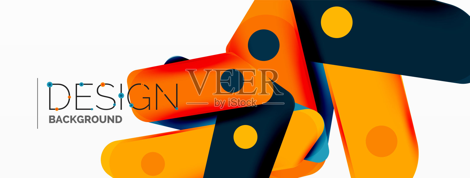 创造性的几何壁纸。最小的抽象背景。彩色明亮的重叠线组成矢量插图墙纸横幅背景或登陆页插画图片素材