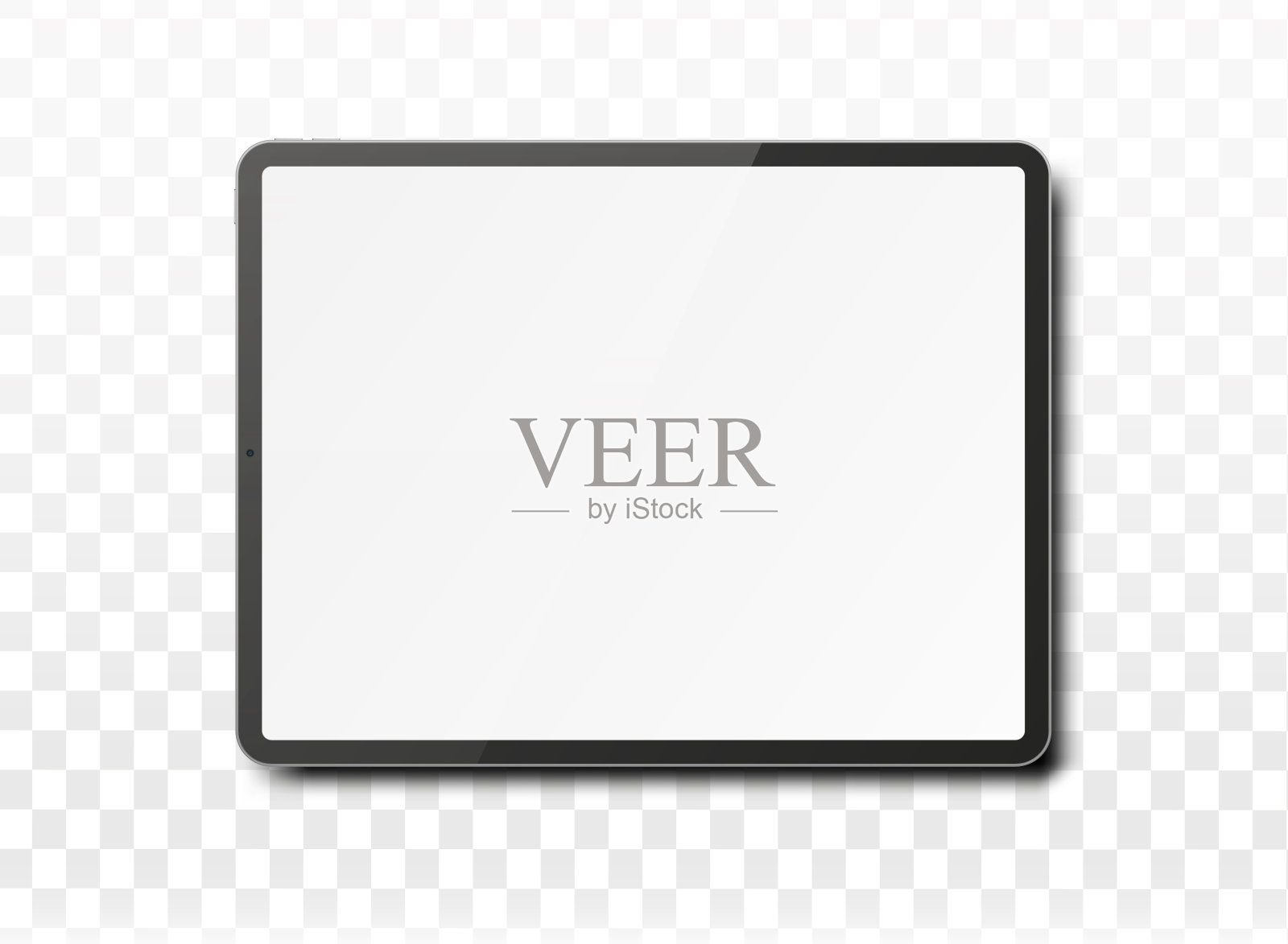 平板电脑的空白屏幕。插画图片素材