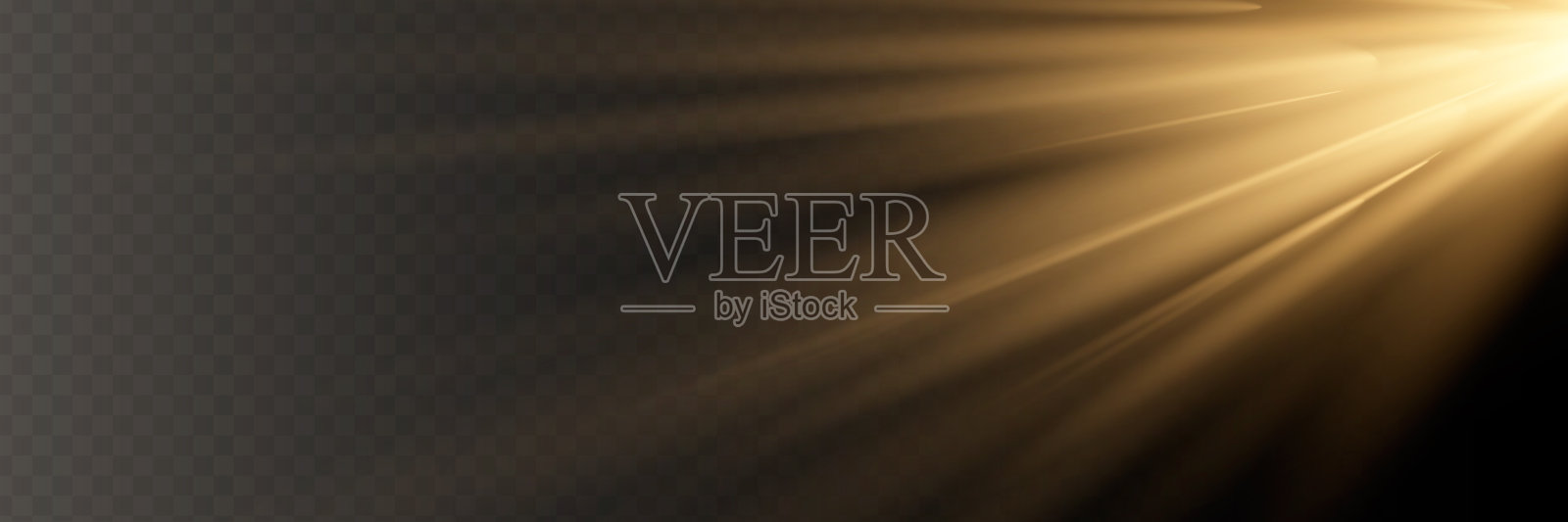 白光在透明的背景上爆炸。光线装饰效果的矢量插图。插画图片素材