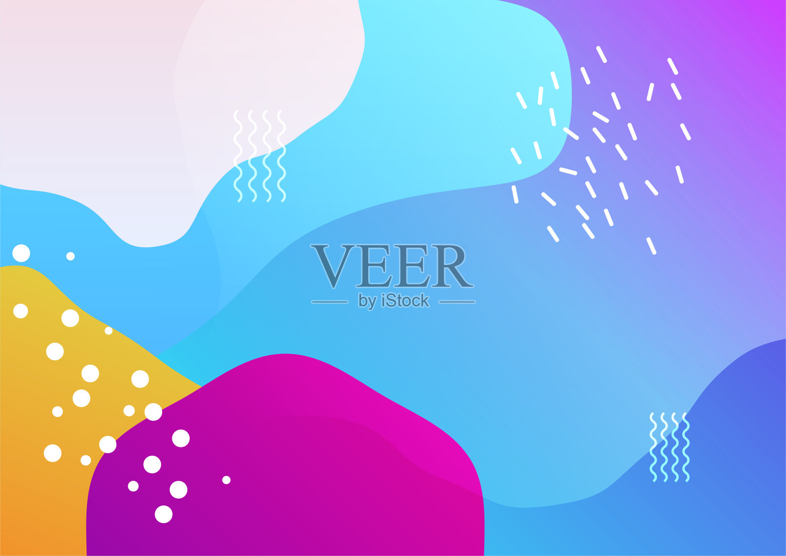 现代抽象色彩几何封面设计背景插画图片素材