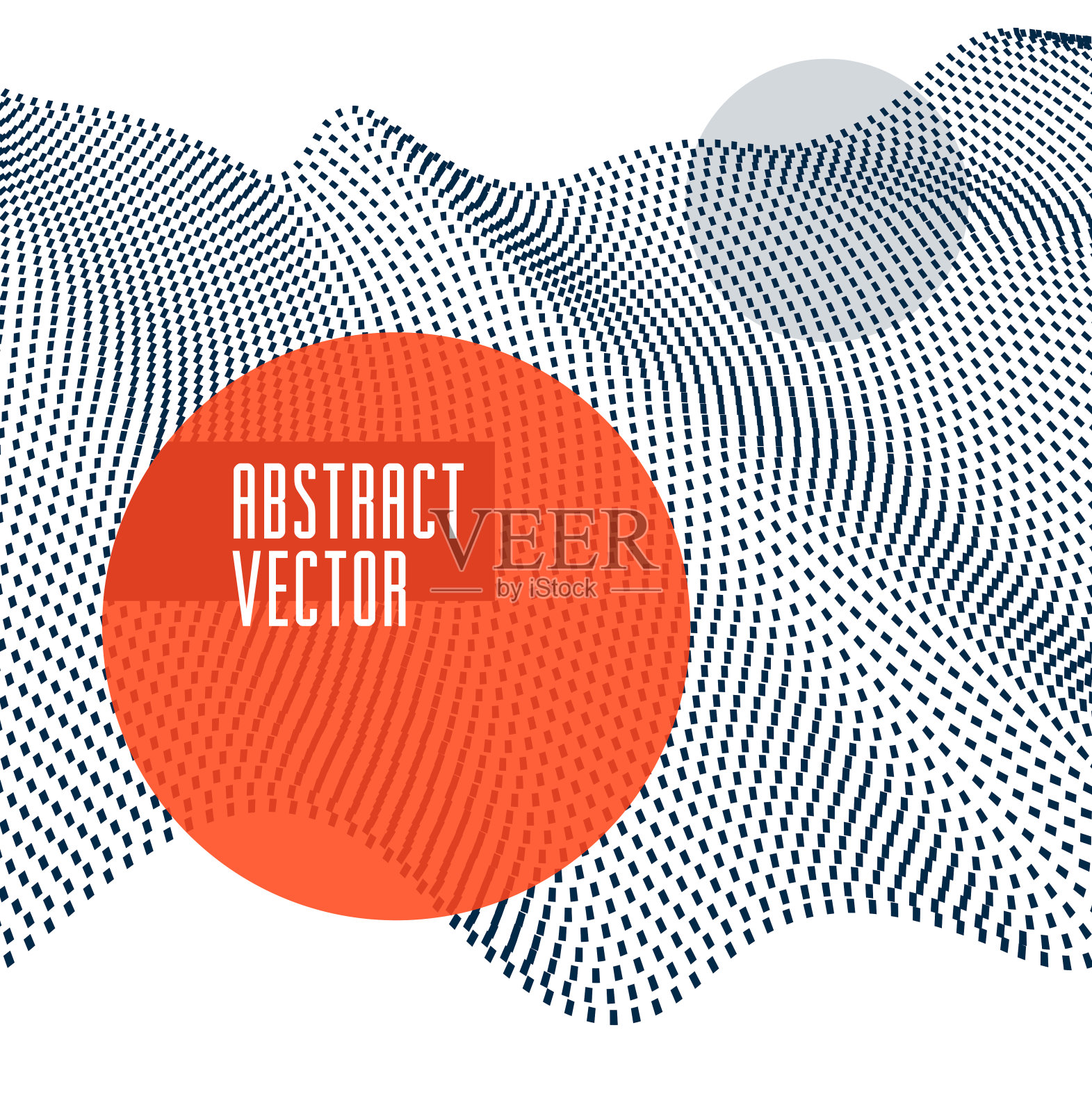 时尚的抽象矢量背景，科技主题插图，动态粒子阵列，覆盖横幅和广告模板。插画图片素材