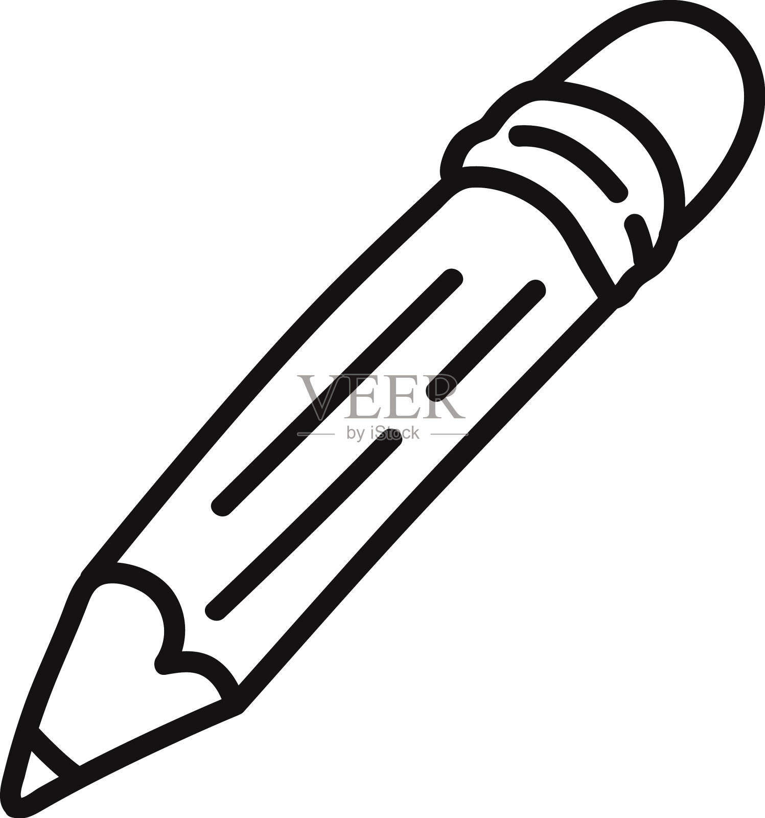 线铅笔插画图片素材