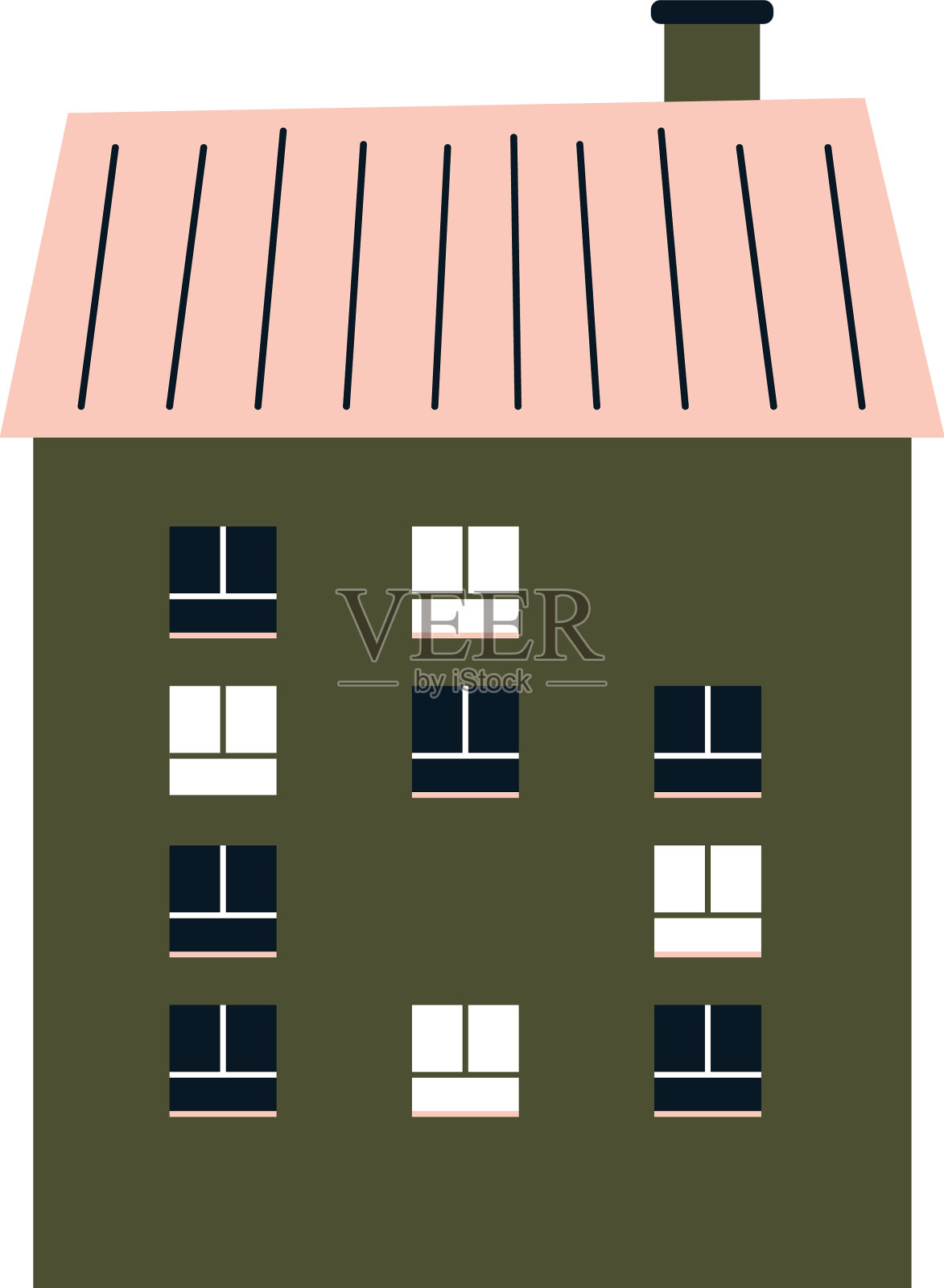 温室设计插画图片素材