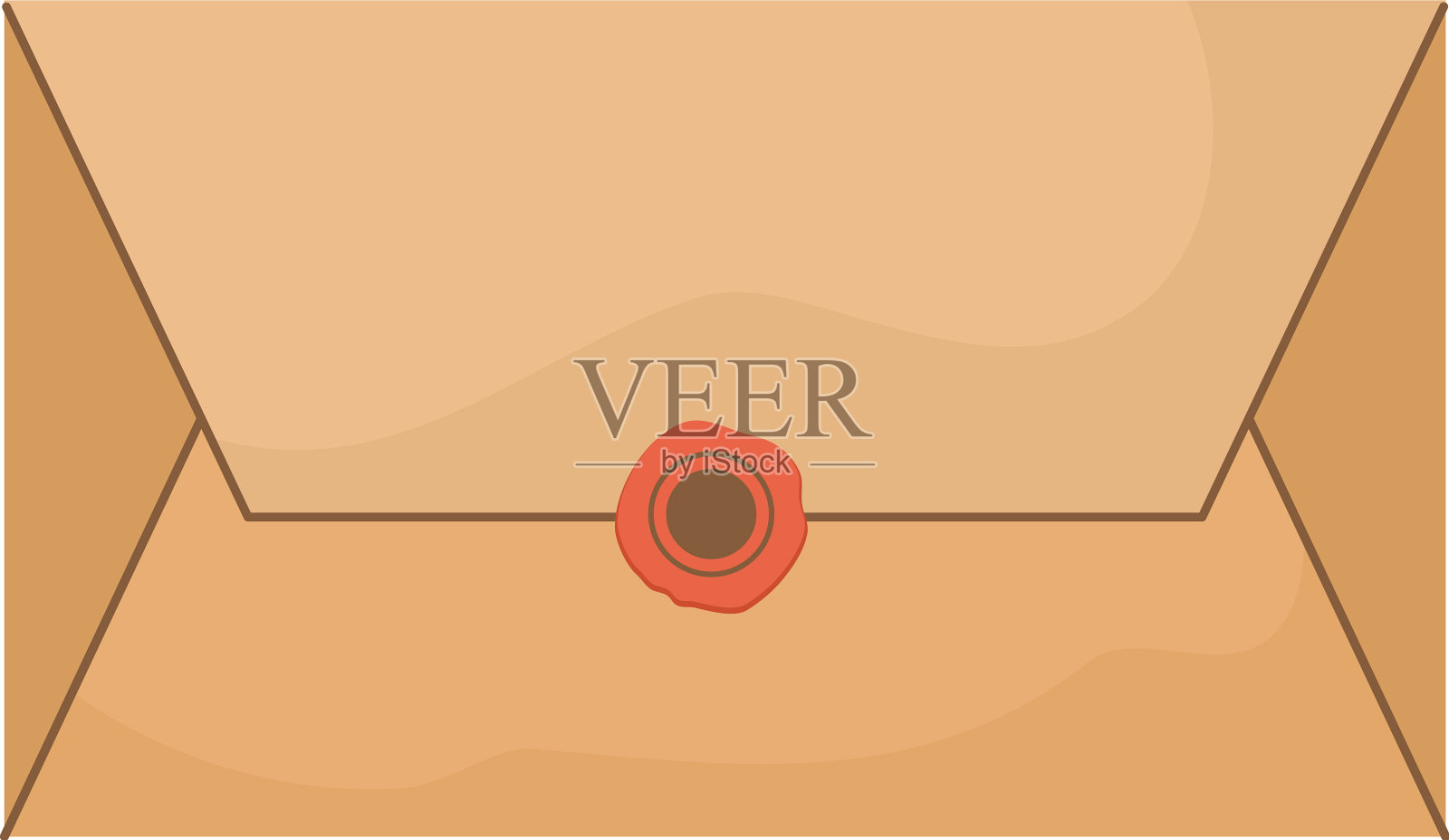 马尼拉信封插画图片素材