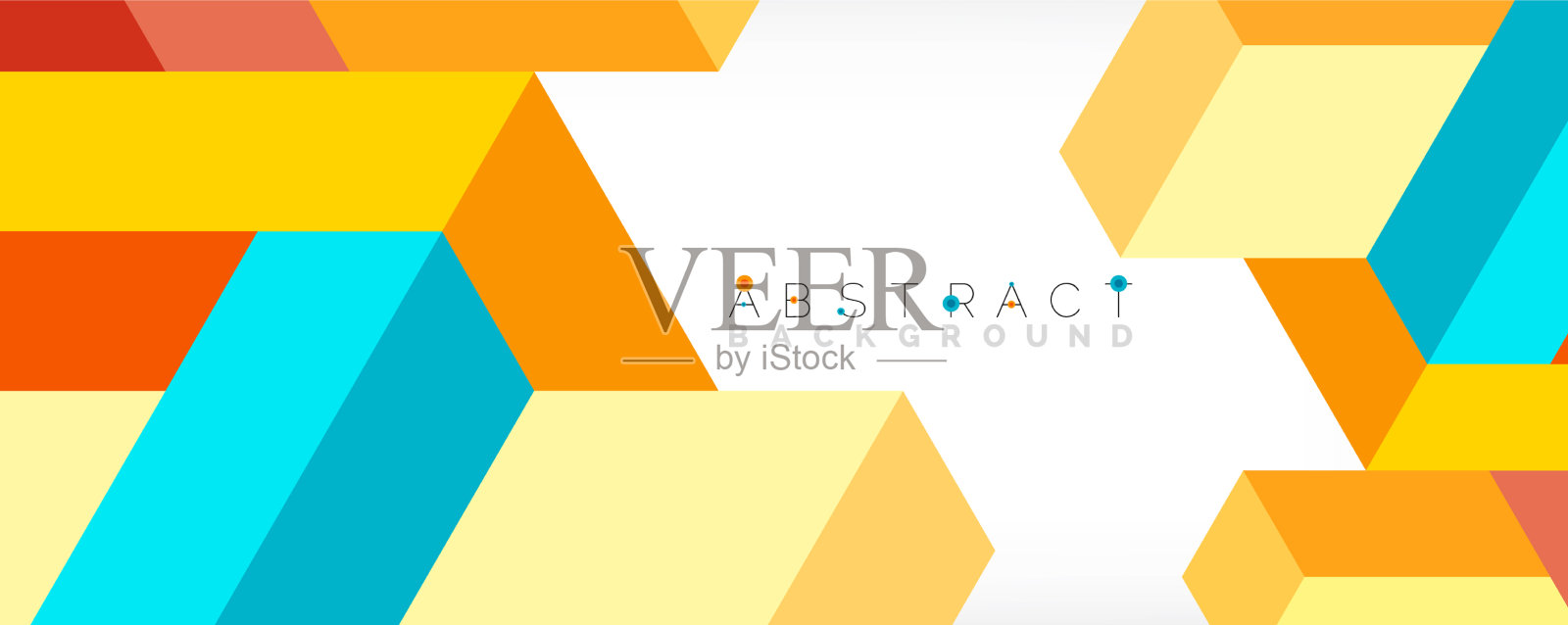 抽象背景三维立方体立方元素和插画图片素材