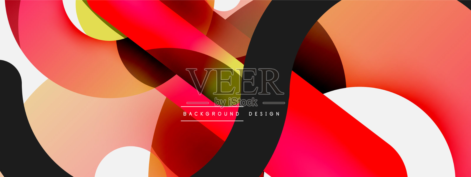 圆形、圆形和其他几何形状插画图片素材