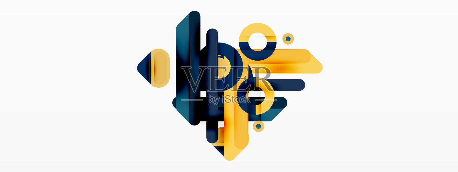 线条几何背景条纹和环插画图片素材