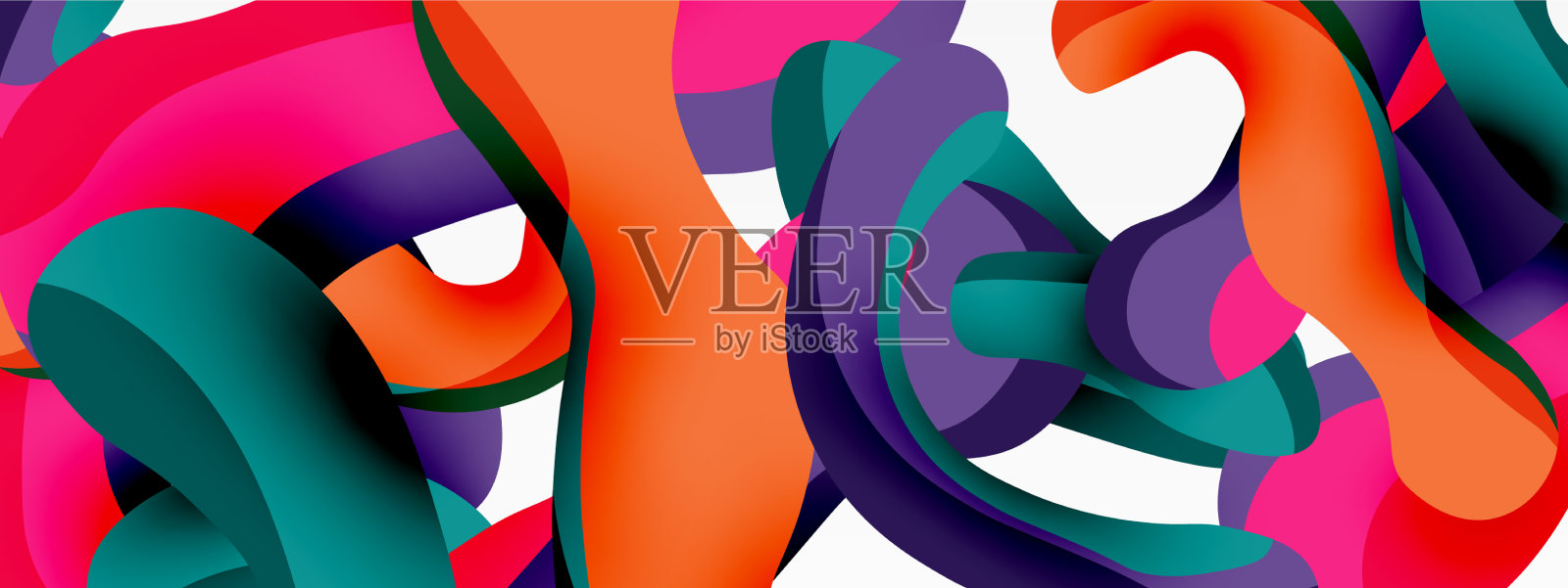 创意几何壁纸飞溅形状插画图片素材