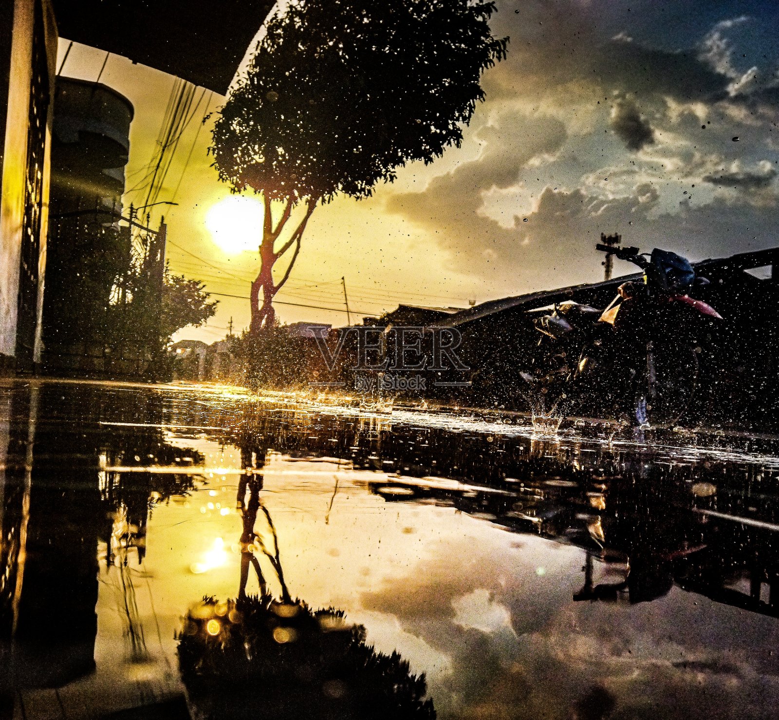 雨照片摄影图片