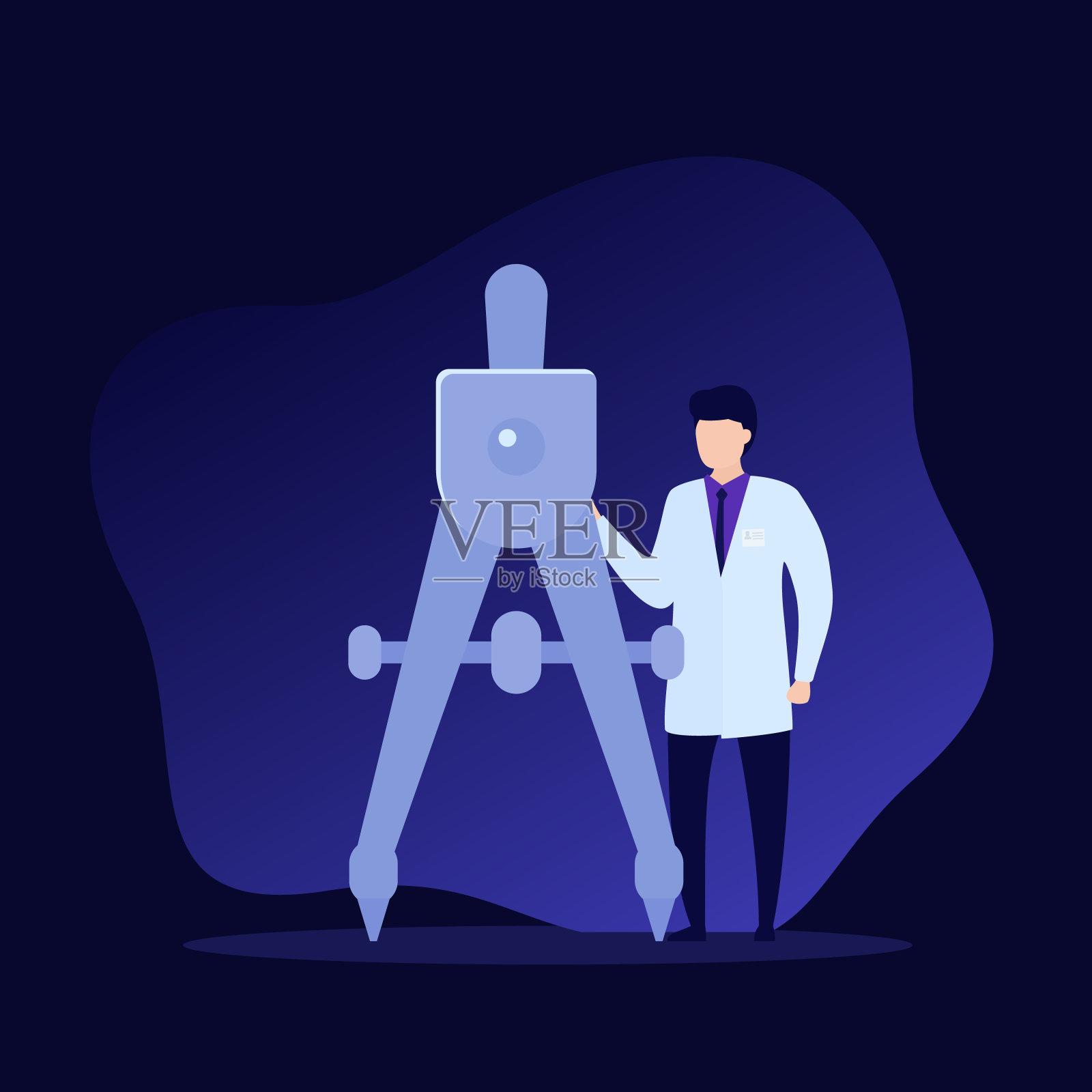 健身，健康，健身房流行图标上的圆圈插画图片素材