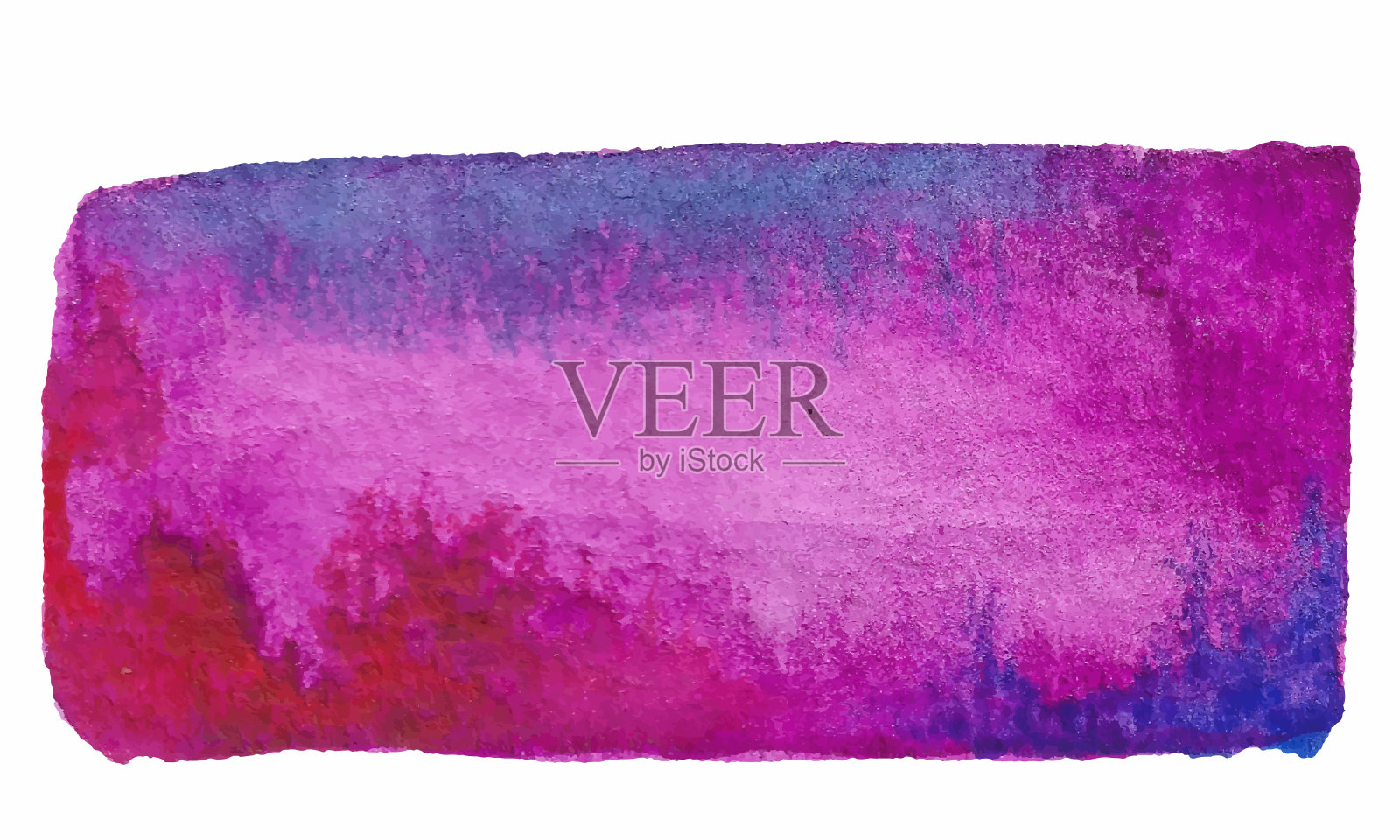 淡紫色矩形斑点水彩孤立在白色上插画图片素材