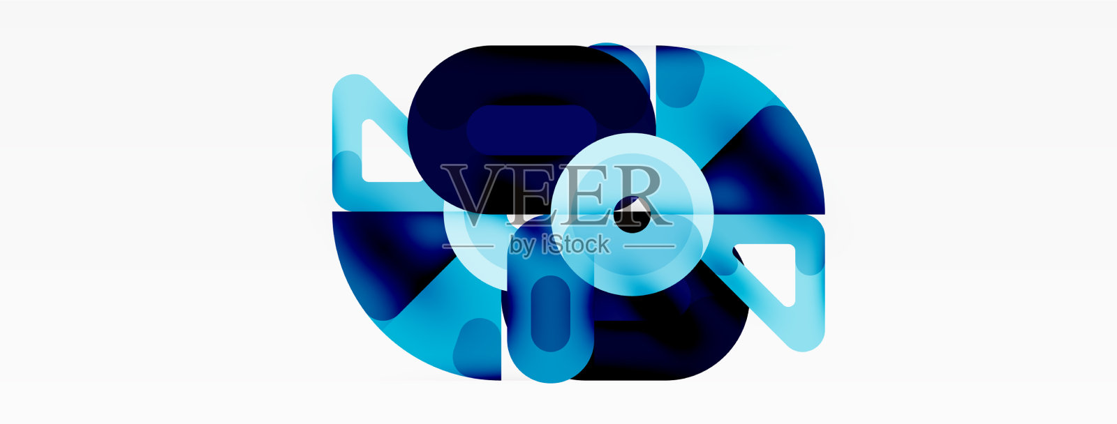 创意几何壁纸圈线插画图片素材