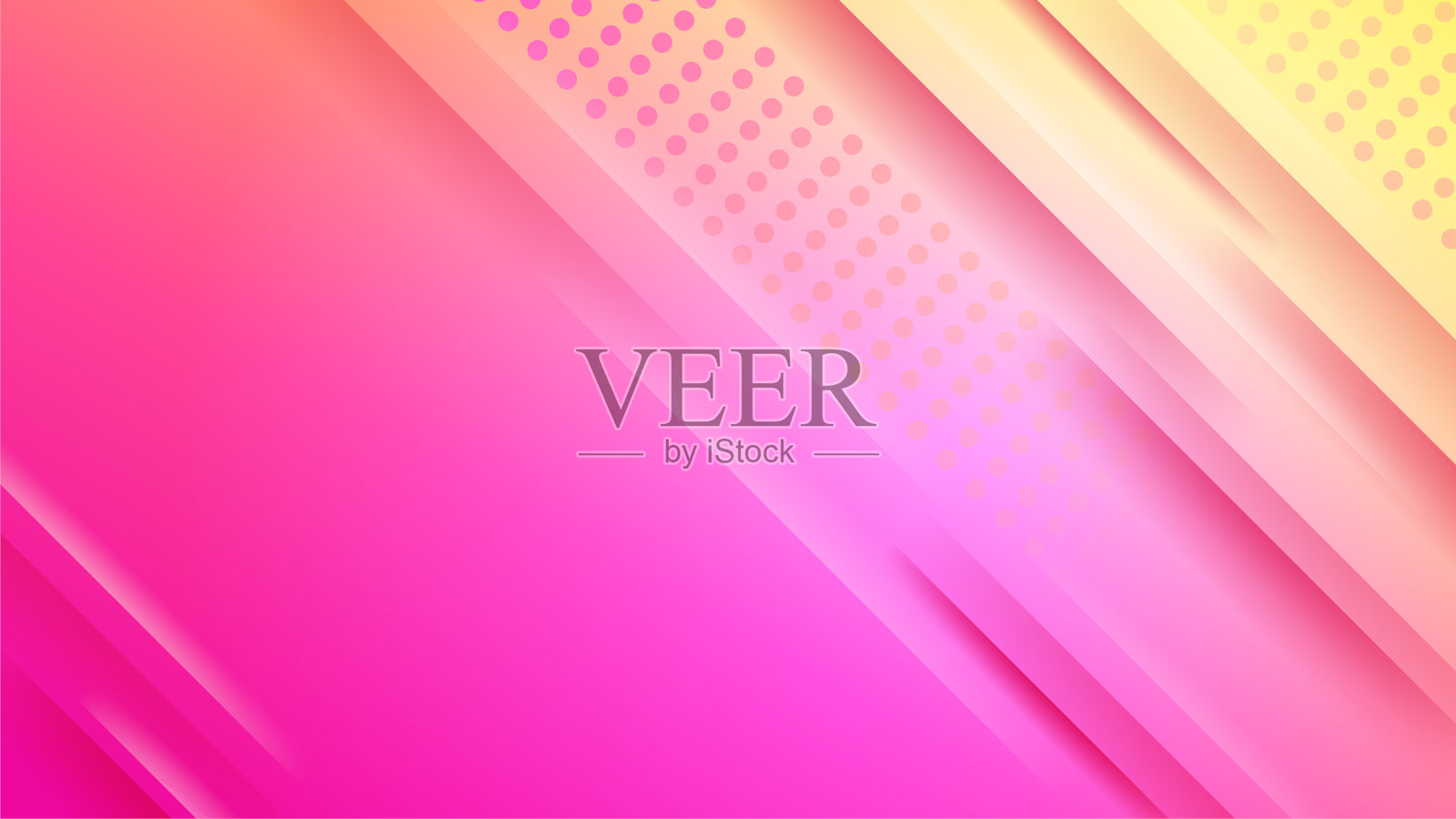 渐变时尚的粉红色黄色彩色抽象几何设计背景插画图片素材