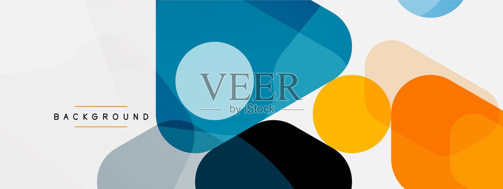 抽象圆的几何形状和圆插画图片素材