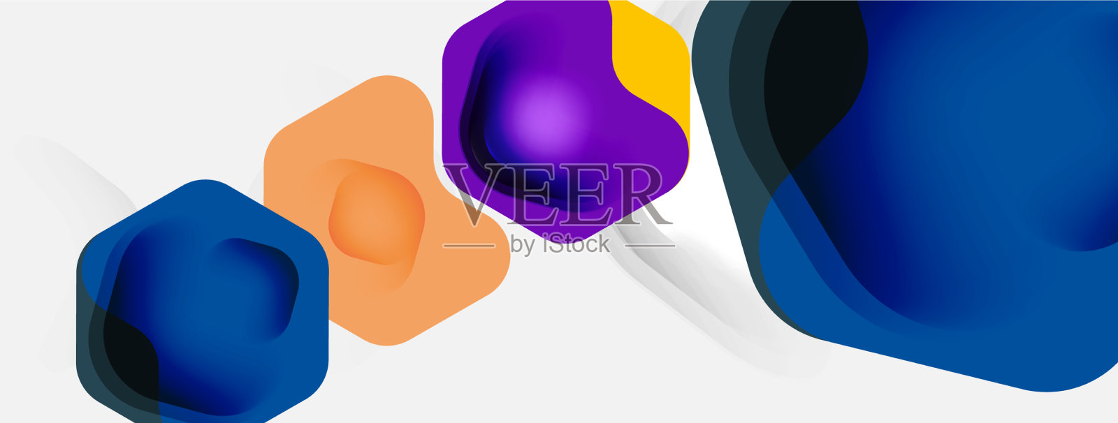 白色背景上的颜色箭头形状最小插画图片素材